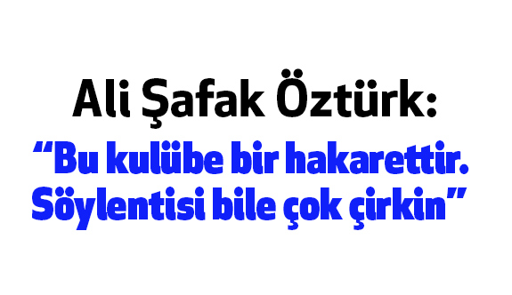 Başkan Öztürk, Hakemin biraz düşük performans gösterdiğini düşünüyoruz