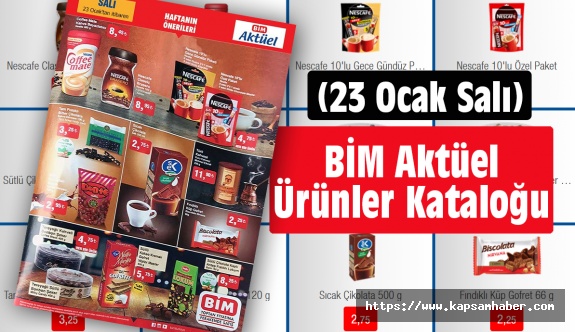 Bim Aktuel Urunler Katalogu 23 Ocak Sali