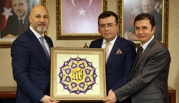 Başkan İshak Taşçı ve Haluk Köksoy'dan Hakan Karaduman'a "Hayırlı Olsun" Ziyareti