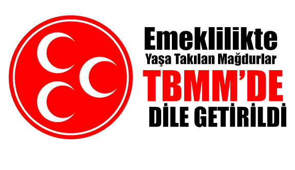 MHP Emeklilikte Yaşa Takılan Mağdurları TBMM'de Dile Getirdi
