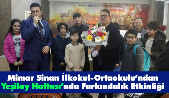 Mimar Sinan Ilkokul Ortaokulundan Yesilay Haftasinda Farkindalik Etkinligi