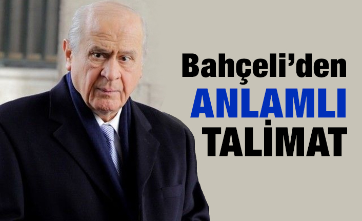 Bahçeli'den Mali İşlerden Sorumlu Karakara'ya Talimat