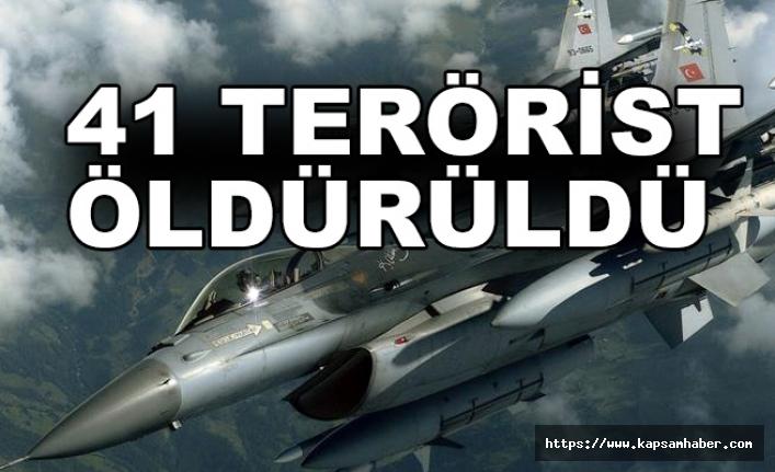 41 terörist etkisiz hale getirildi