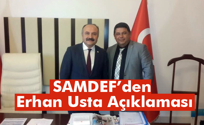 Anadolu Samsun Dernekler Federasyonu Erhan Usta'ya Destek Verdi