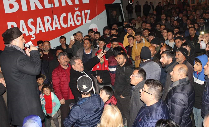 Erhan Usta Bafra'da halka Hitap Etti