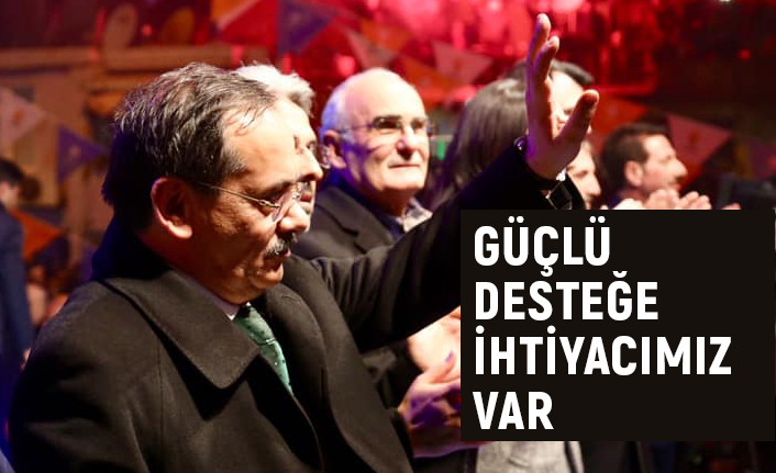 Mustafa Demir, Güçlü Desteğe İhtiyacımız Var