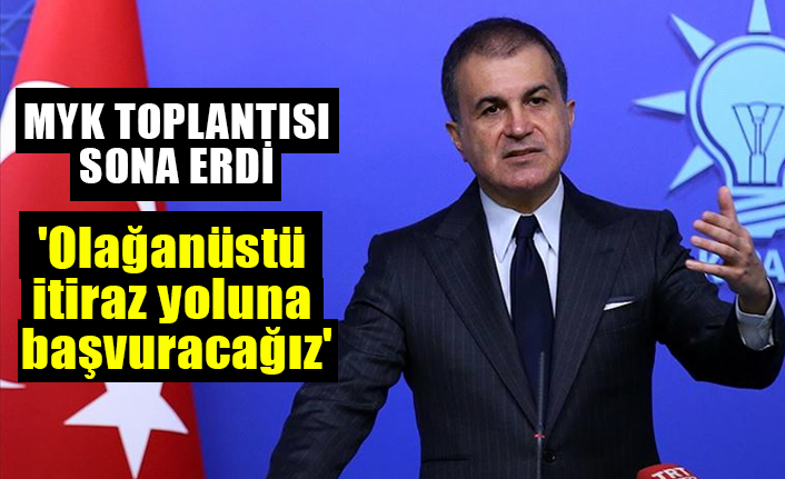 AK Parti Merkez Yürütme Kurulu (MYK) toplantısı sona erdi