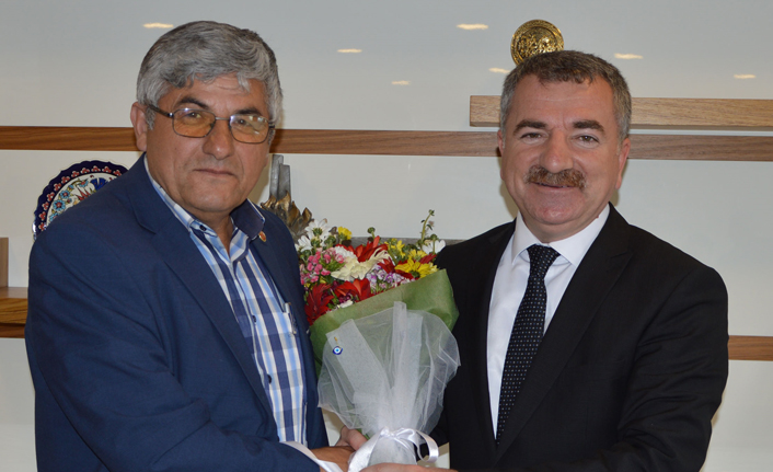 Musatafa Saatçı, Havza Belediye Başkanı Özdemir'i Ziyaret Etti