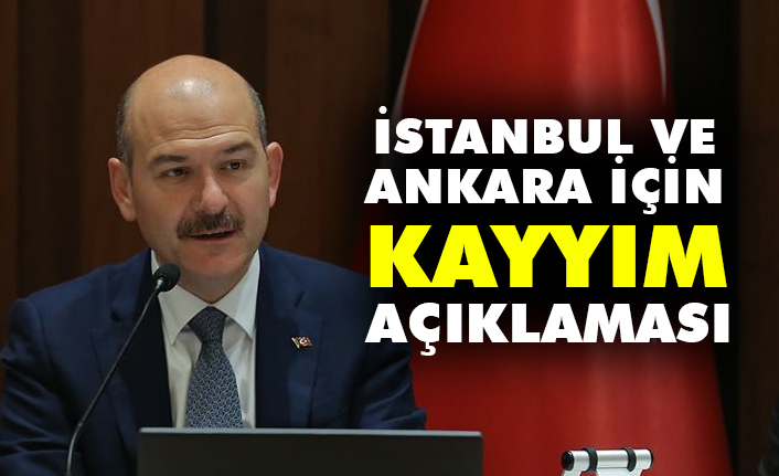 İçişleri Bakanı Soylu'dan, İstanbul ve Ankara İçin Kayyım Açıklaması