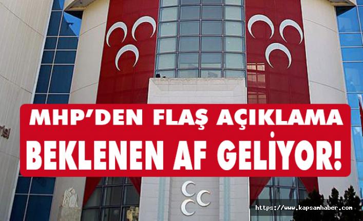 MHP'den Flaş Açıklama! Ceza indirim infaz yasası yolda