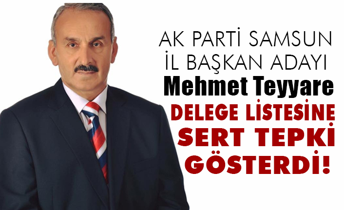 AK Parti İl Başkan Adayı Mehmet Teyyare, Böyle Delege Seçimi mi olur!
