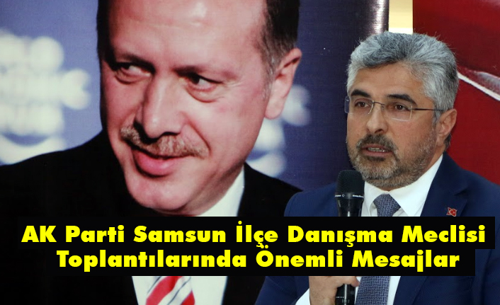 AK Parti Samsun İlçe Danışma Meclisi Toplantılarında Önemli Mesajlar