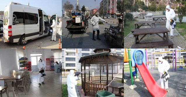 Alaçam Belediyesi Korona Virüsü Kapsamında Çalışmalarını Üst Seviyede Tutuyor