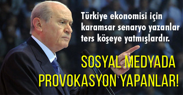 Bahçeli'den, Koronavirüsle İlgili Sağlık, Sosyal ve Ekonomik Tedbirler açıklaması