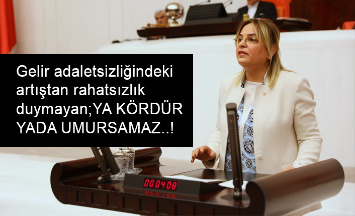 Gelir Adaletsizliğinde ki Artıştan Rahatsızlık Duymayan; Ya Kördür Ya da Umursamaz