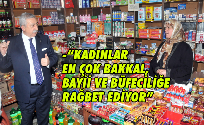 Kadınlar En Çok Bakkal, Bayii Ve Büfeciliğe Rağbet Ediyor