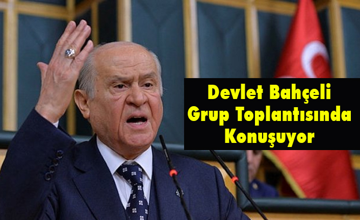 Mhp Lideri Devlet Bahceli Partisinin Grup Toplantisinda Konusuyor