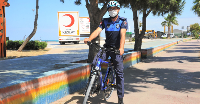 Bisikletli Zabıta Ekipleri Samsun Sahilini 24 Saat Denetliyor