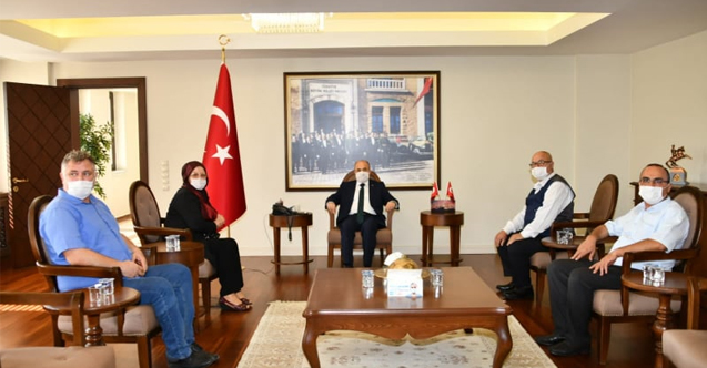 Tügşav Bafra Şubesi; Vali Dağlı ve Emniyet Müdürlü Urhal'ı Ziyaret Etti