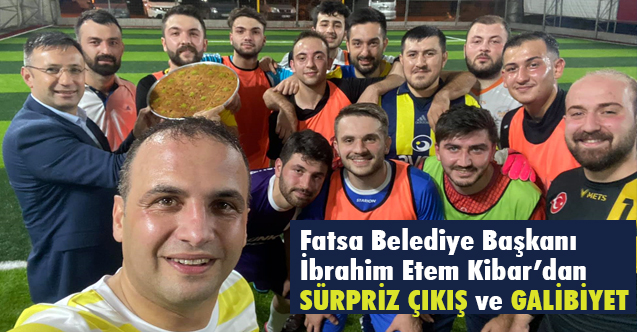 Fatsa Belediye Başkanı Kibar, Yeni Bir Sürprize İmza Attı