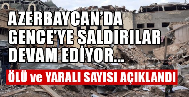 Gence'de Son Dakika: 4'ü kadın 9 kişi Hayatını Kaybetti