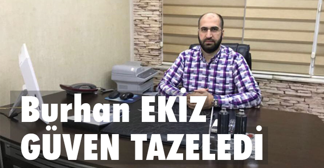 Samsun Sebze ve Meyve Hali Derneği Başkanı Ekiz güven tazeledi