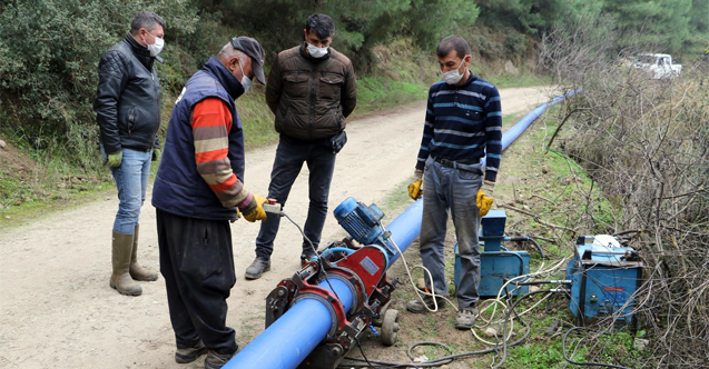 Gökkaya'ya 15 Kilometre İçme Suyu Hattı Döşeniyor
