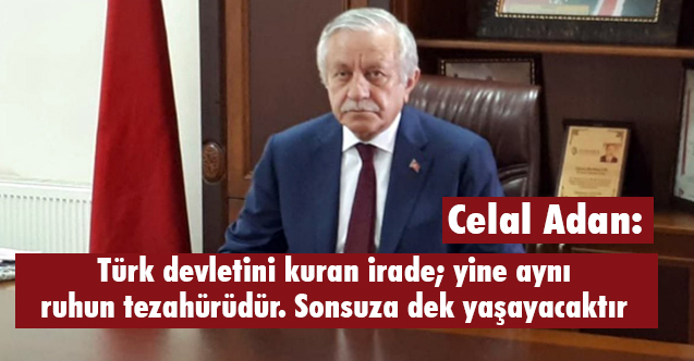 Celal Adan'dan Sarıkamış Harekatı'nın 106. yıl dönümü Mesajı