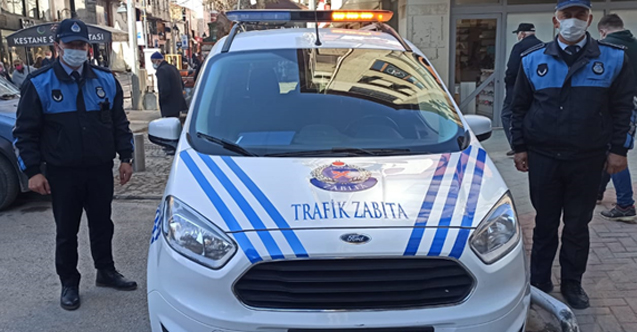 Fatsa’da zabıta ve polisten salgınla mücadele ortak çalışma