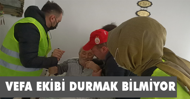 İlkadım'da Evinde Tadavi Gören Hastanın Yardımına Vefa Ekibi Koştu