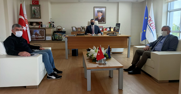 Havza Belediye Başkanı Özdemir ve TSO Başkanı Acar’dan TKDK’ya ziyaret
