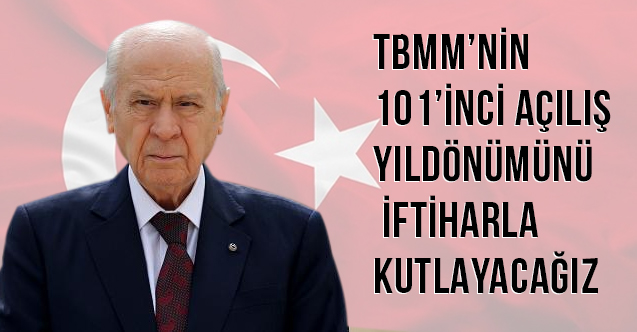 devlet bahceli milletin onunde ve ustunde bir guc yoktur