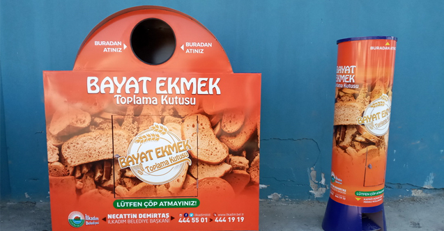 İlkadım'da, Çöpe atılan ekmekler sokak hayvanları için mama olacak