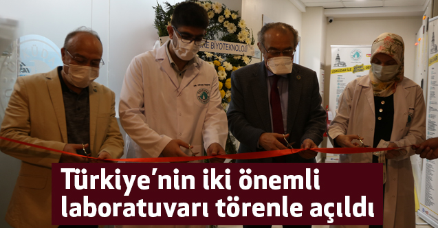 TRGENMER ve ÜSKÖKMER laboratuvarları düzenlenen törenle açıldı