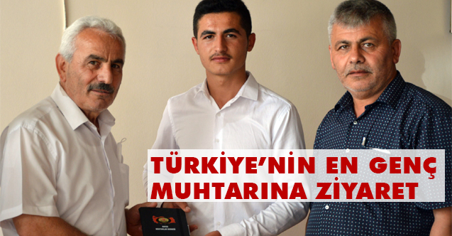 Türkiye'nin En genç Muhtarı Ali Külekçi’ye Muhtarlar Derneğinden Ziyaret
