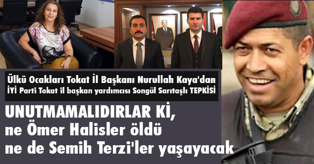 Tokat Ocak Başkanı Kaya, İyi Partili Sarıtaşlı'ya 'İhanet' Tepkisi