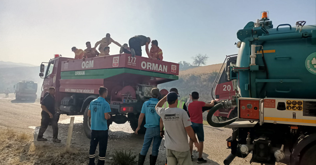 Büyükşehir ve MASKİ, Denizli’deki Orman Yangınına Müdahalede Bulundu