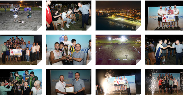 Fatsa'da plaj voleybolu ve plaj futbolu müsabakalarının finali yapıldı