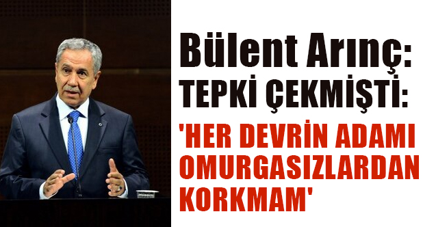 Bülent Arınç: Kelamını Para İçin Satan Bukalemun Tiplerden Olmadım