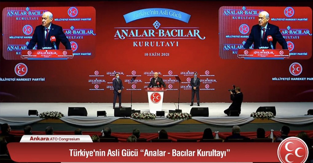 Devlet Bahçeli, Türkiye’nin Asli Gücü Analar Bacılar Kurultayı’nda’’ konuştu
