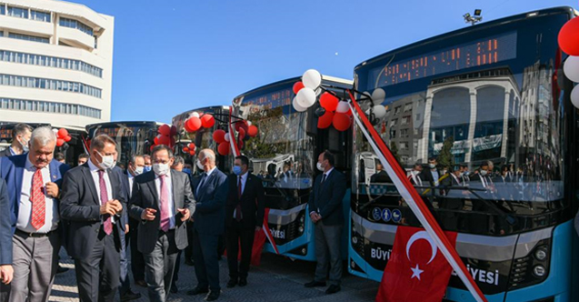 Samsun'da 30 Toplu Ulaşım Aracı Hizmete Alım Töreni