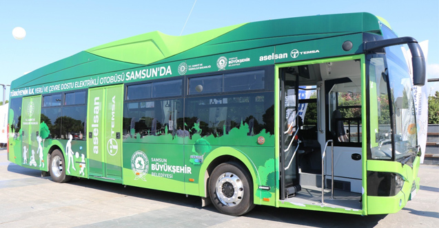 Türkiye’de ilk defa Samsun'da elektrikli otobüsler toplu taşımaya geçiyor