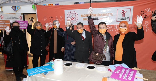 FATSA KADINA ŞİDDETE 'HAYIR' DEDİ