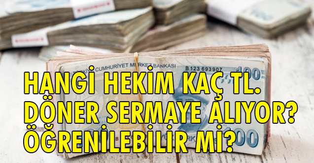 Hangi Hekim Ne Kadar Döner Sermaye Alıyor Öğrenilebilir mi?