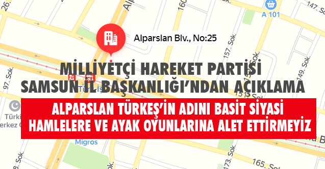 MHP'den Açıklama: Alparslan Türkeş’in Adını Ayak Oyunlarına Alet Ettirmeyiz