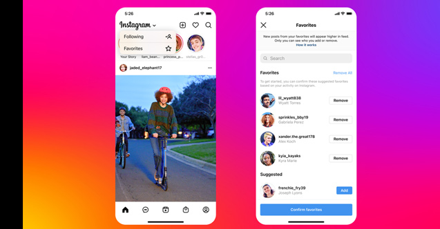 Instagram Akışa yeni özelleştirilmiş sekmeler geliyor