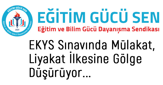 Yasemin Şengör, EKYS Sınavında Mülakat, Liyakat İlkesine Gölge Düşürüyor