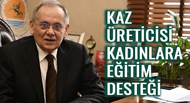 Samsun'da kaz üreticisi kadınlara eğitim desteği