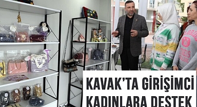Kavak'ta Girişimci Kadınlara Başkan Desteği