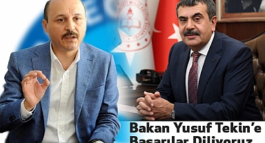 Prof. Dr. Yusuf Tekin'e Başarılar Diliyoruz
